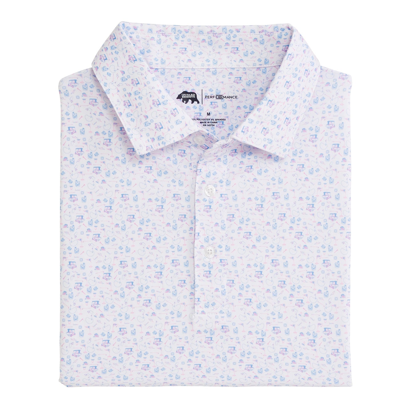 Onward Reserve 19th Hole Printed Performance Polo - Open Air