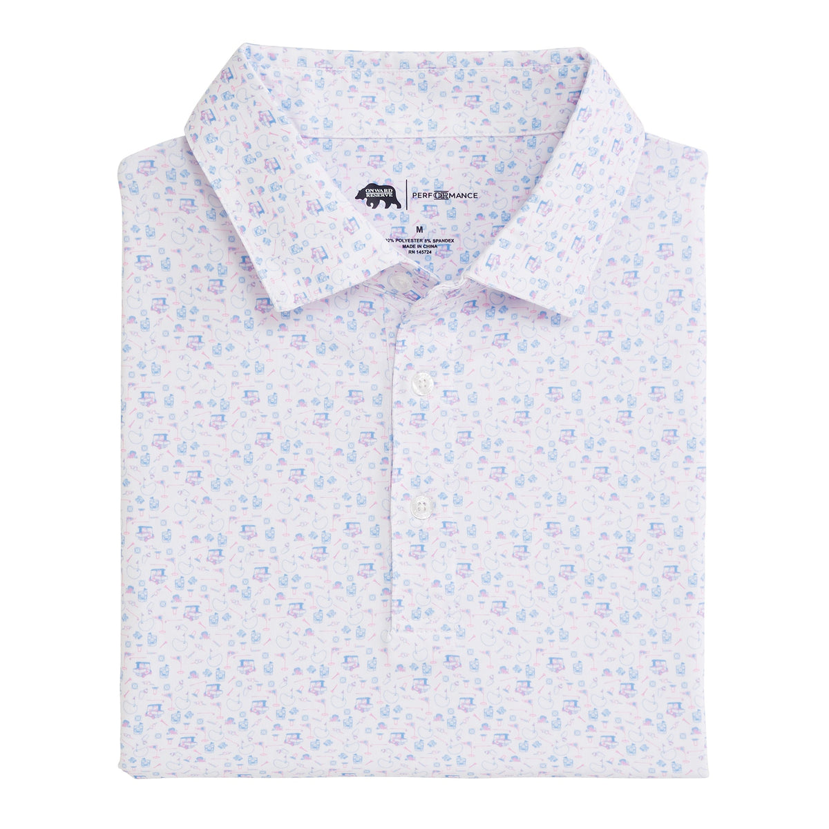 Onward Reserve 19th Hole Printed Performance Polo - Open Air