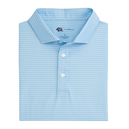 Onward Reserve Pairing Stripe Performance Pique Polo - Dutch Canal