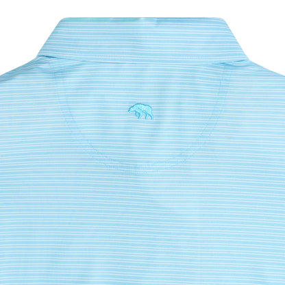 Onward Reserve Pairing Stripe Performance Pique Polo - Dutch Canal