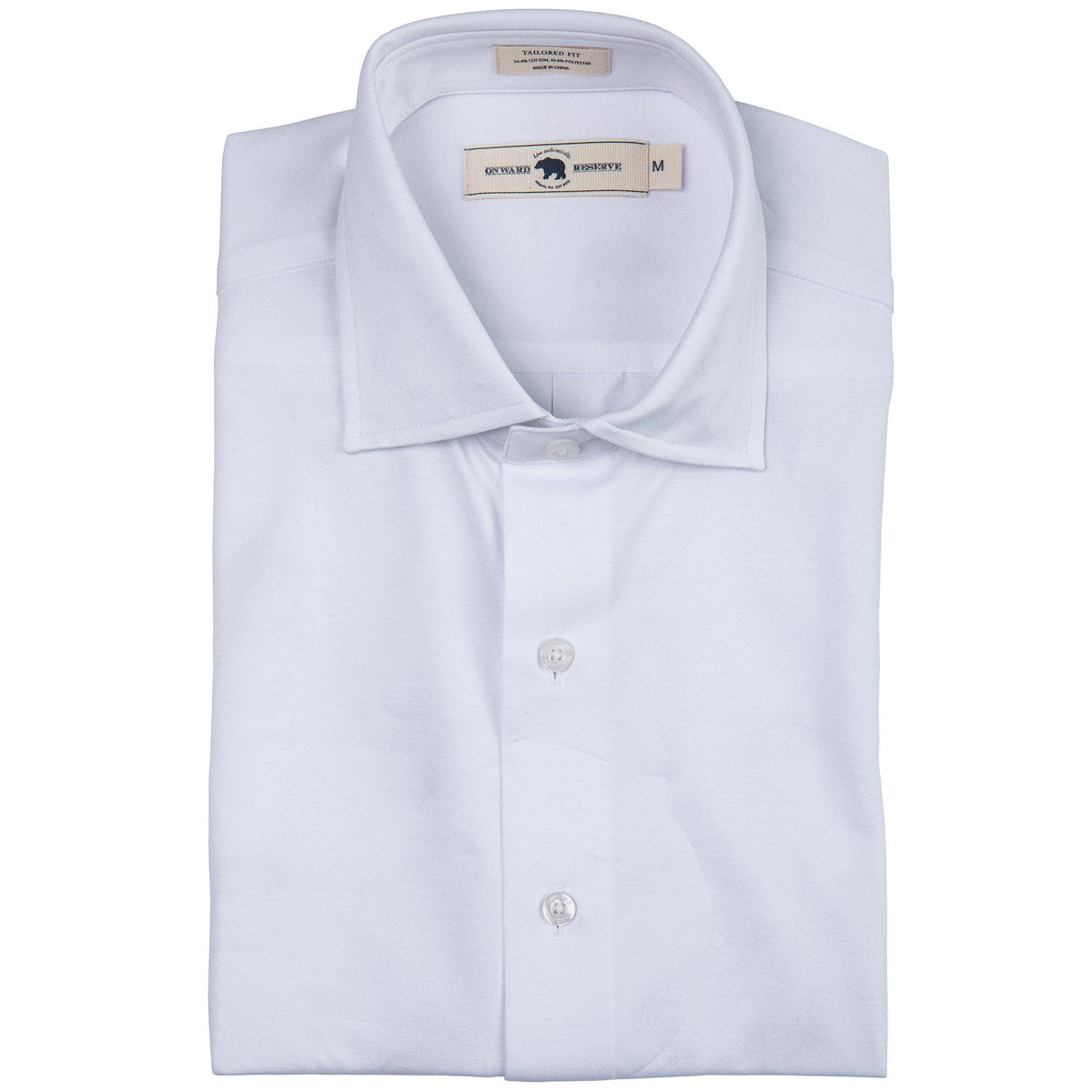 Onward Reserve Knit Spread Collar Dress Shirt