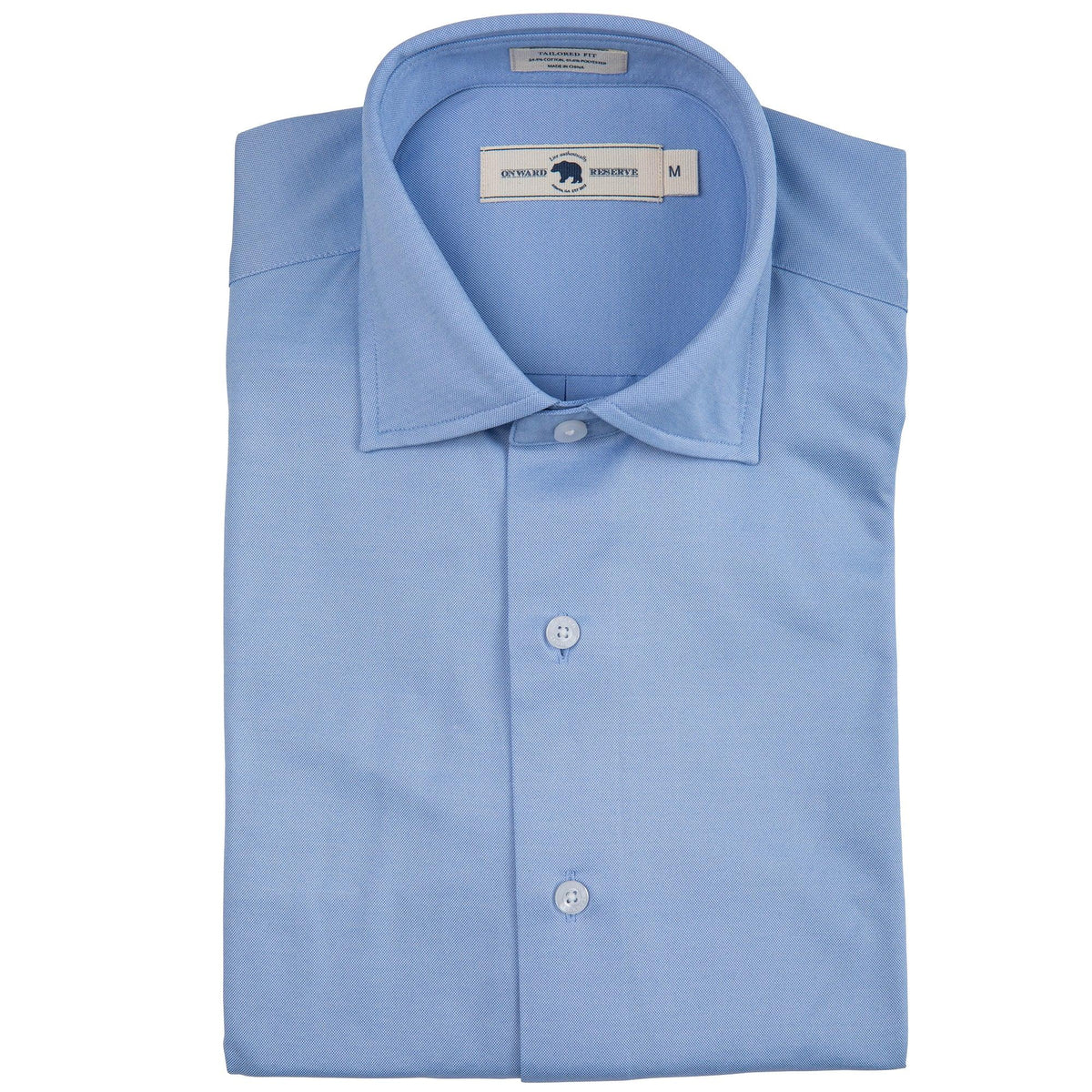 Onward Reserve Knit Spread Collar Dress Shirt