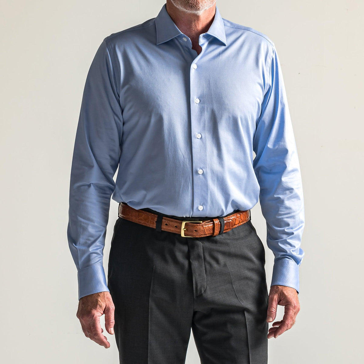 Onward Reserve Knit Spread Collar Dress Shirt