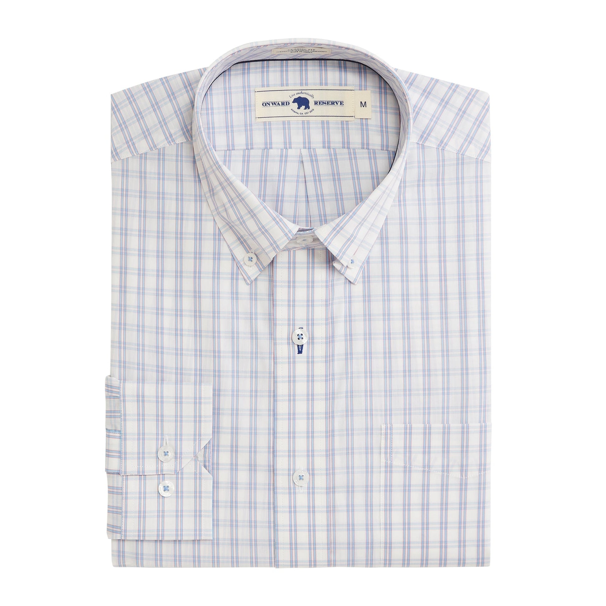Onward Reserve Blackshear Classic Fit Quad Button Down
