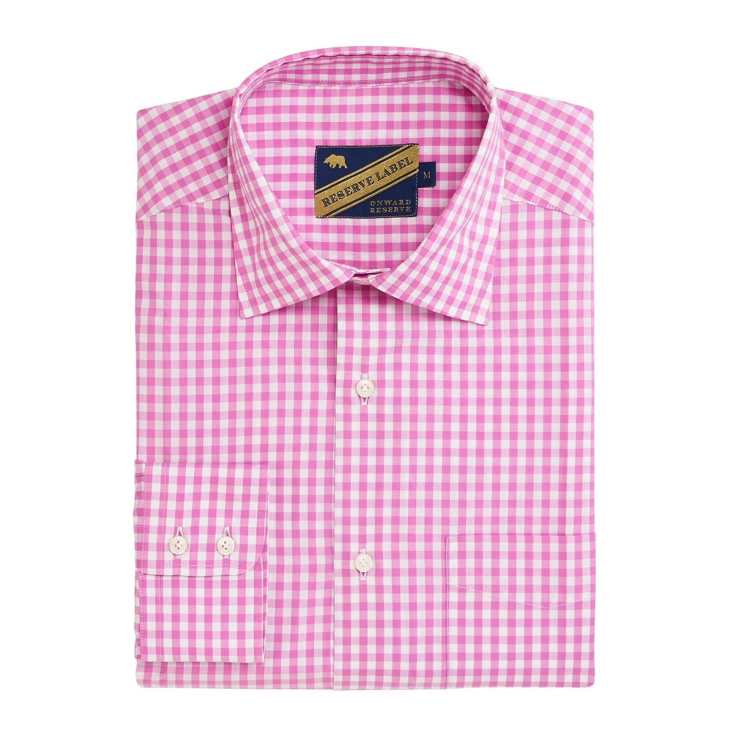 Onward Reserve Magnolia Gingham Reserve Spread Collar