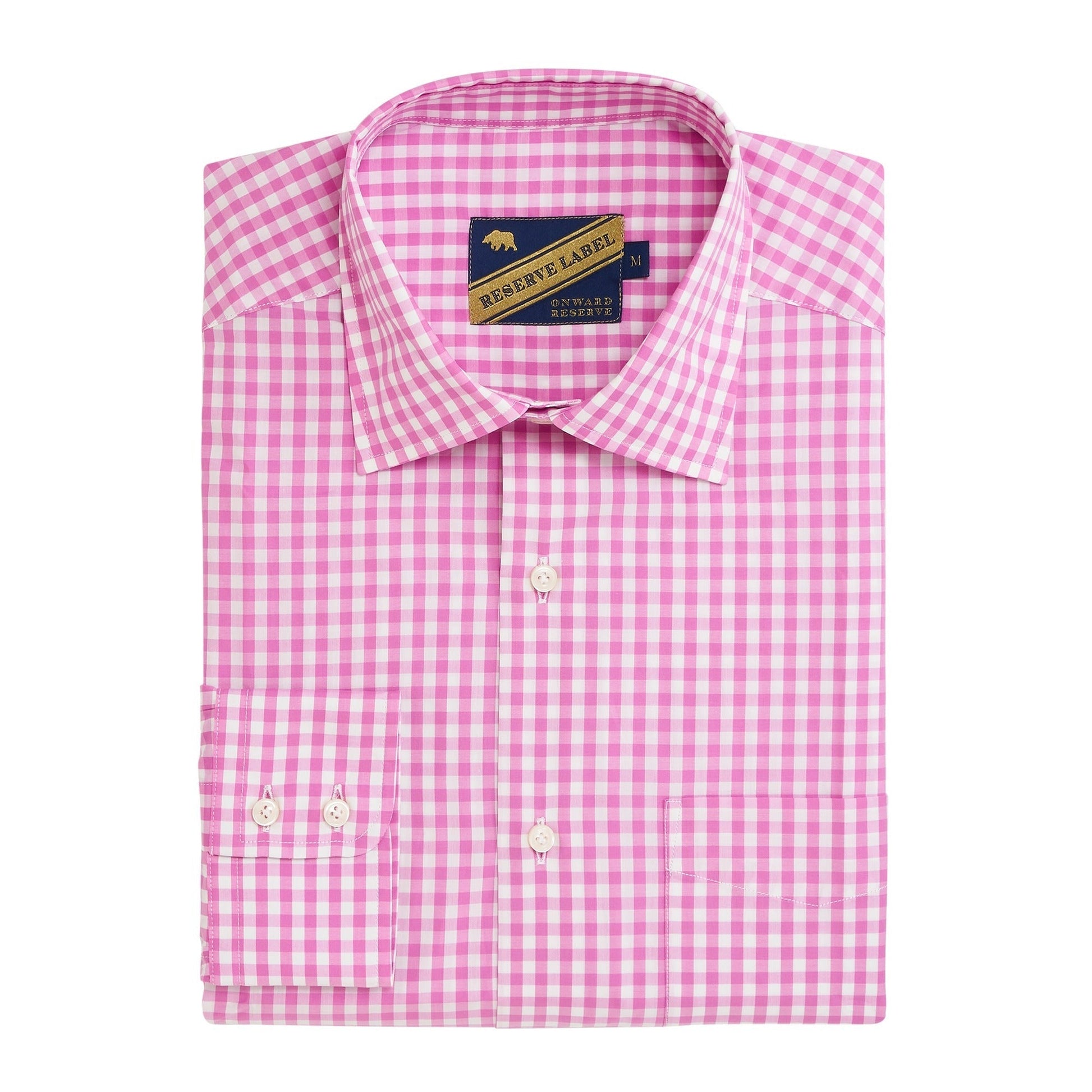Onward Reserve Magnolia Gingham Reserve Spread Collar