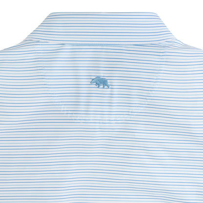 Onward Reserve Driver Stripe Performance Polo - Azurine
