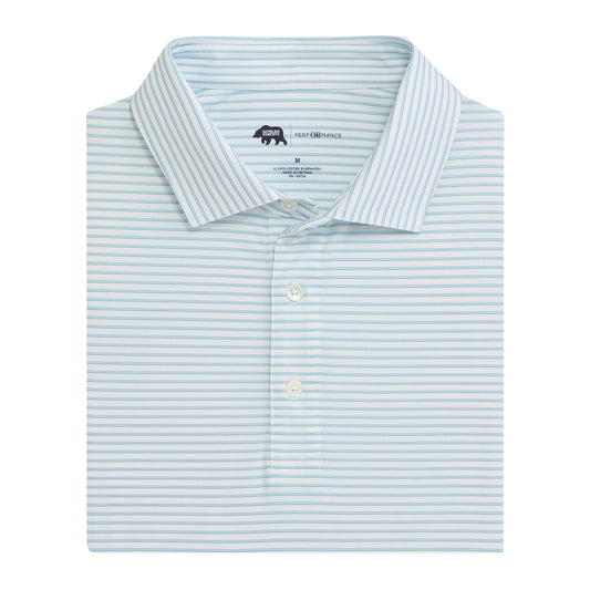 Onward Reserve Scout Stripe Performance Polo - Dutch Canal