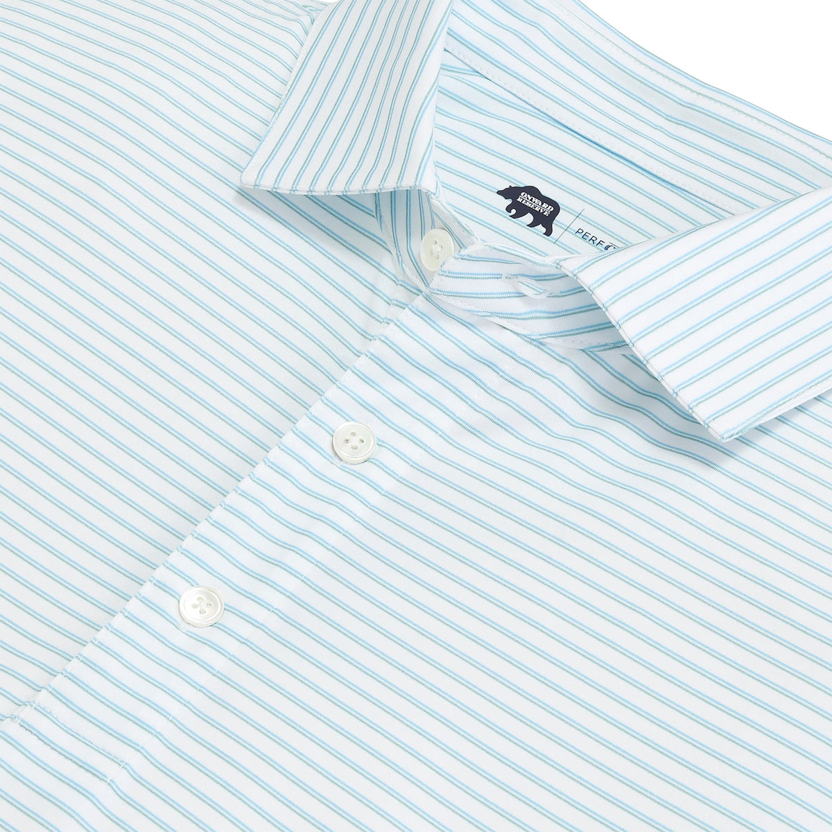 Onward Reserve Scout Stripe Performance Polo - Dutch Canal