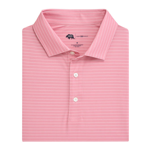 Onward Reserve Atlantic Stripe Performance Polo - Orchid
