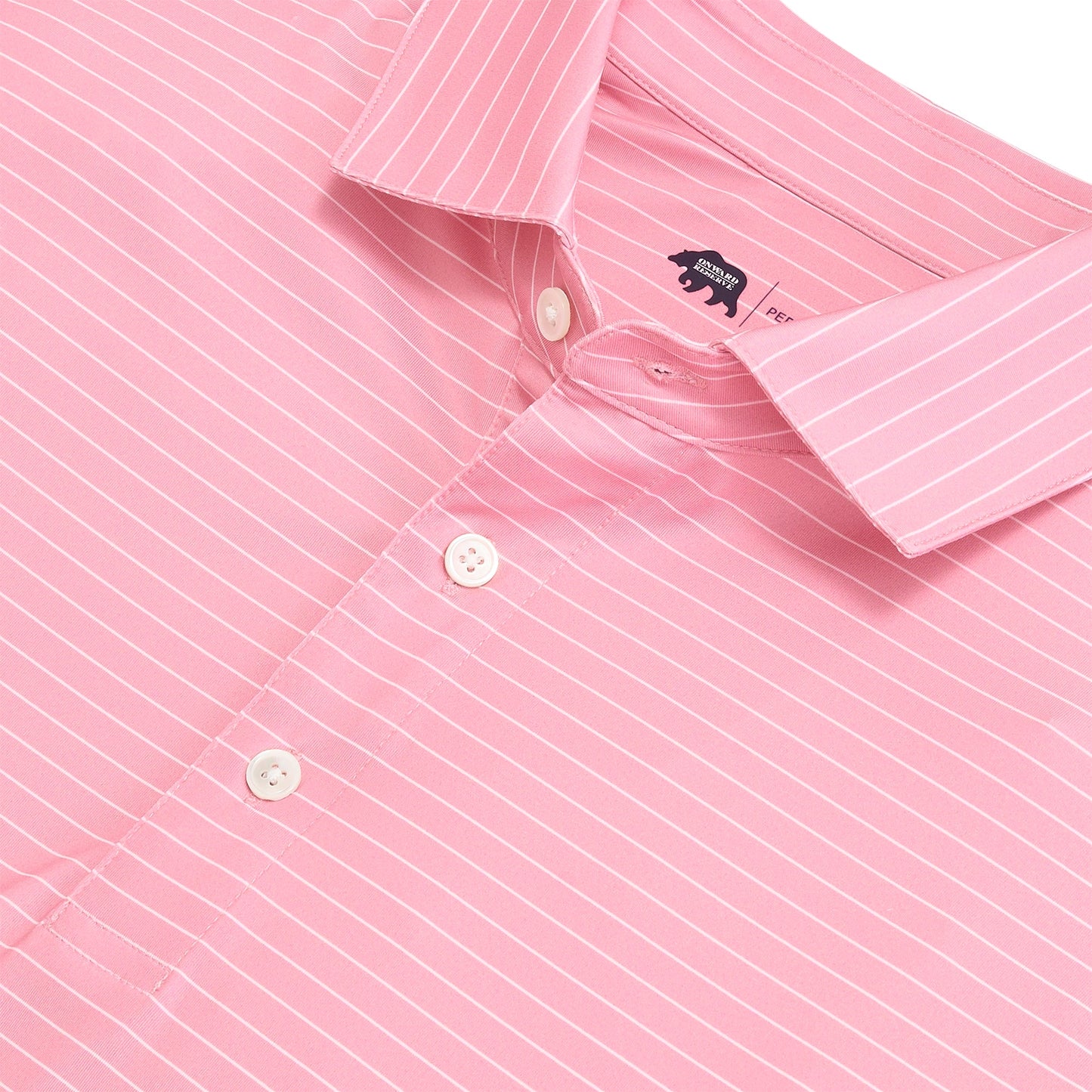 Onward Reserve Atlantic Stripe Performance Polo - Orchid