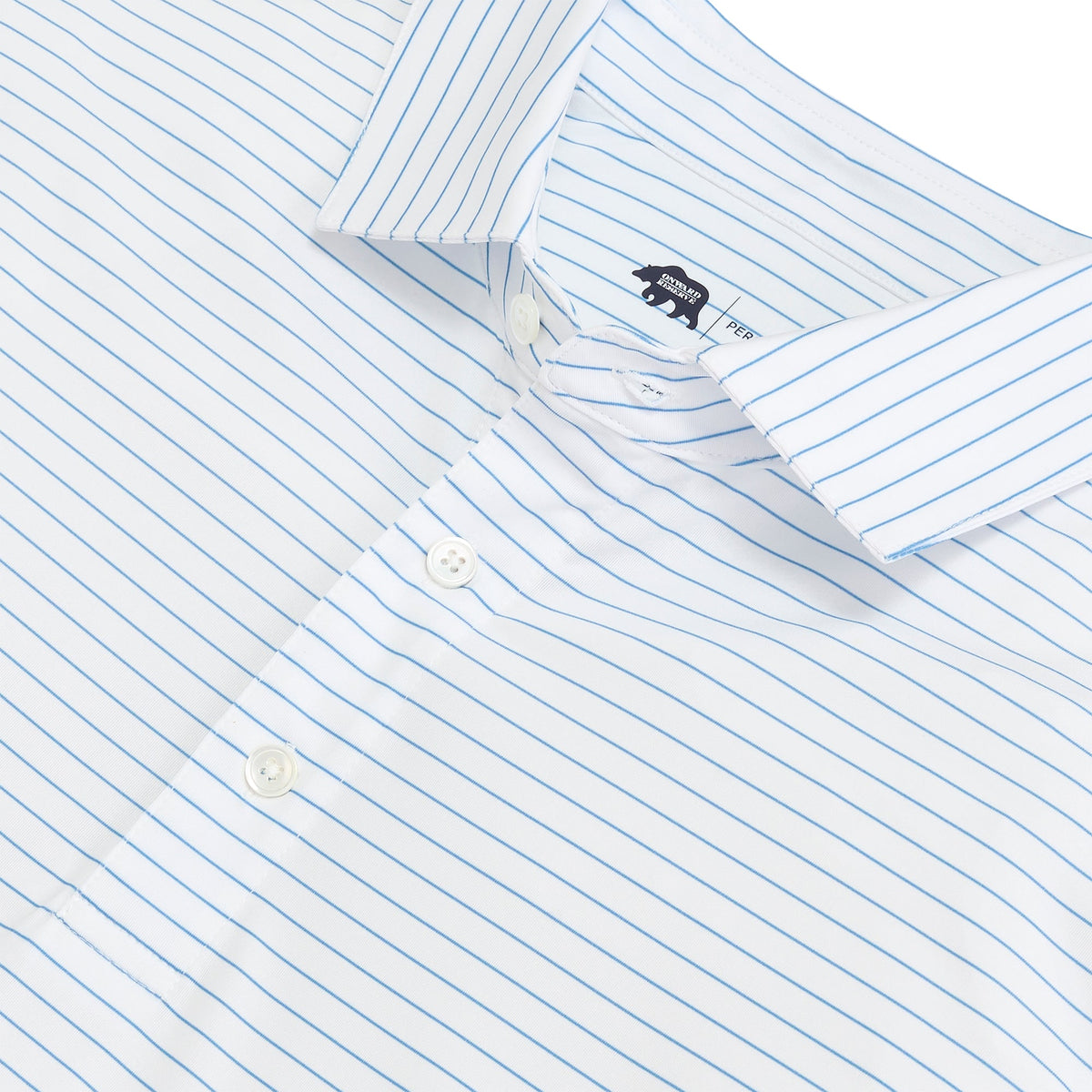 Onward Reserve Atlantic Stripe Performance Polo - Azurine