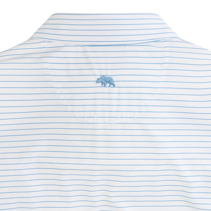 Onward Reserve Atlantic Stripe Performance Polo - Azurine