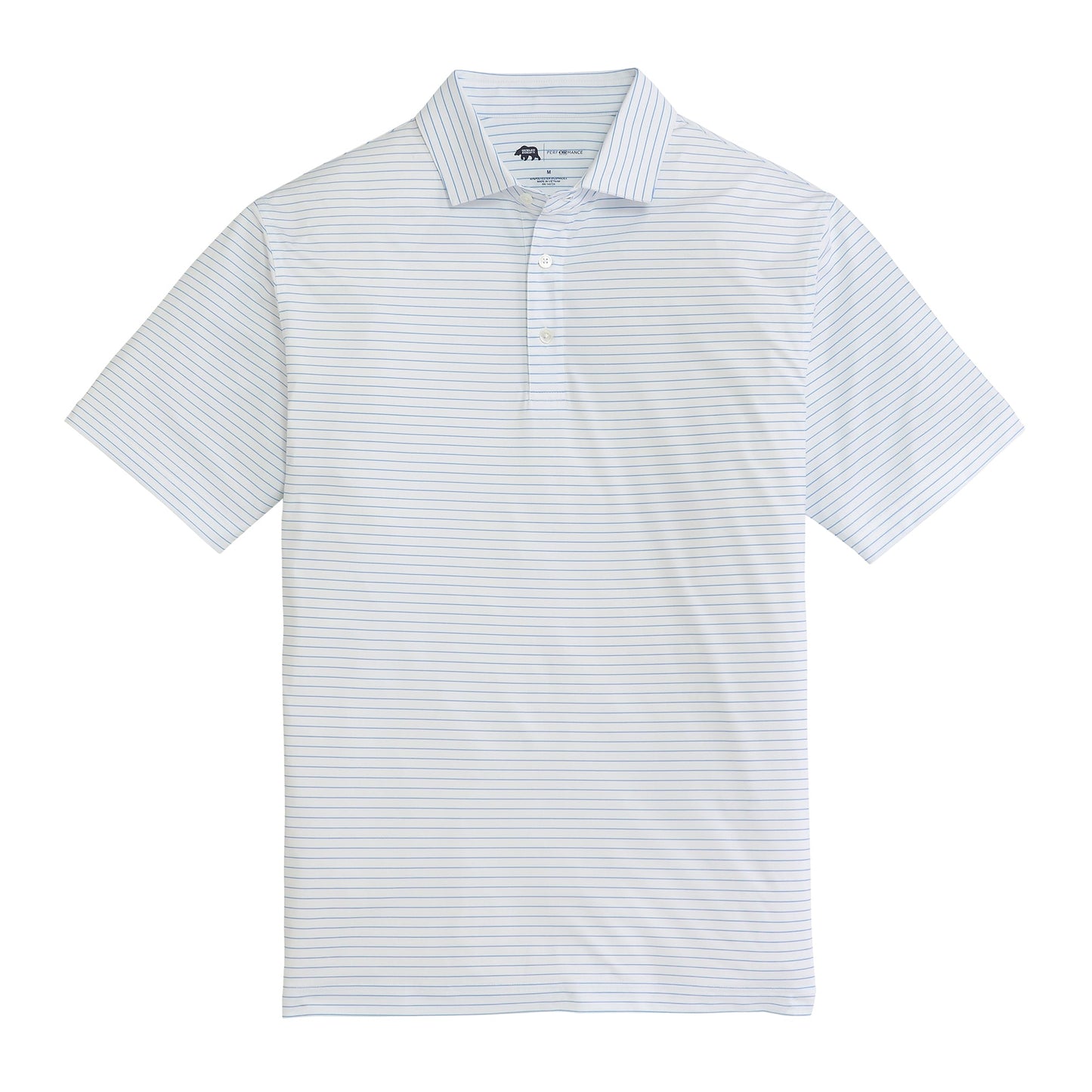 Onward Reserve Atlantic Stripe Performance Polo - Azurine