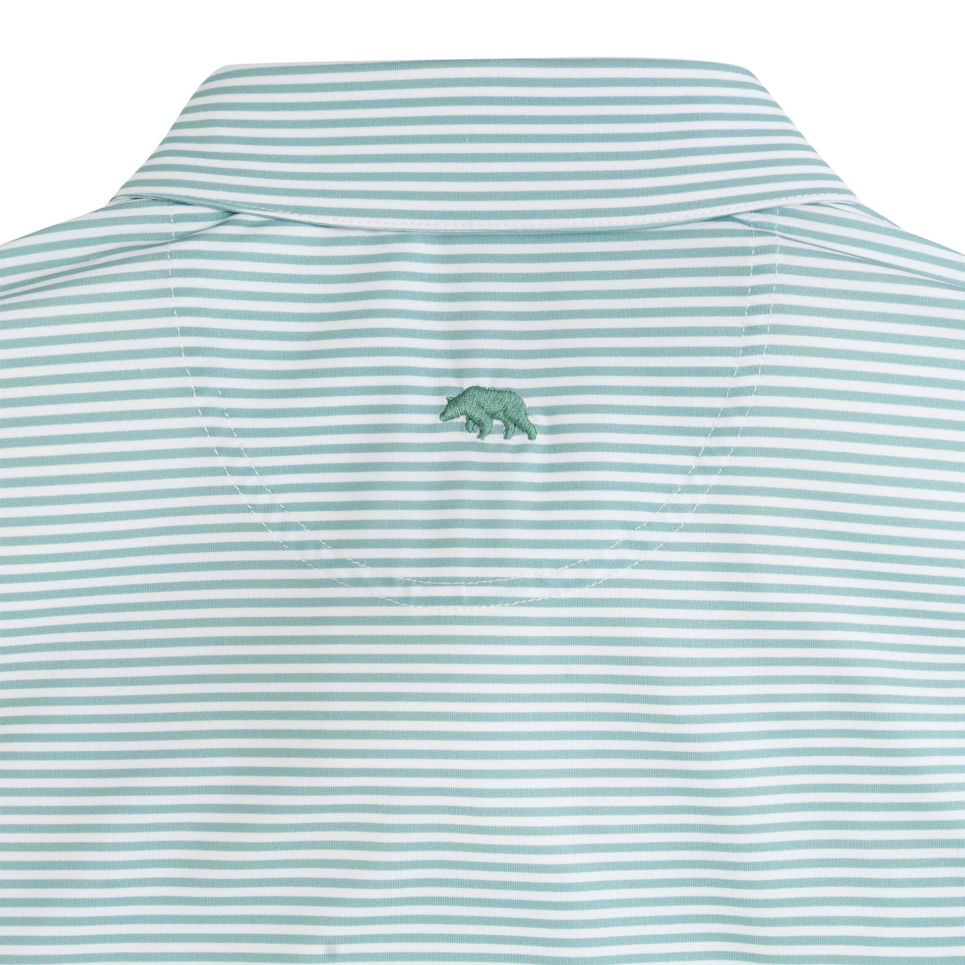Onward Reserve Echo Stripe Performance Polo - Aquifer