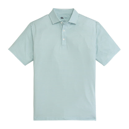 Onward Reserve Echo Stripe Performance Polo - Aquifer