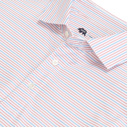 Onward Reserve Driver Stripe Performance Polo - Bike