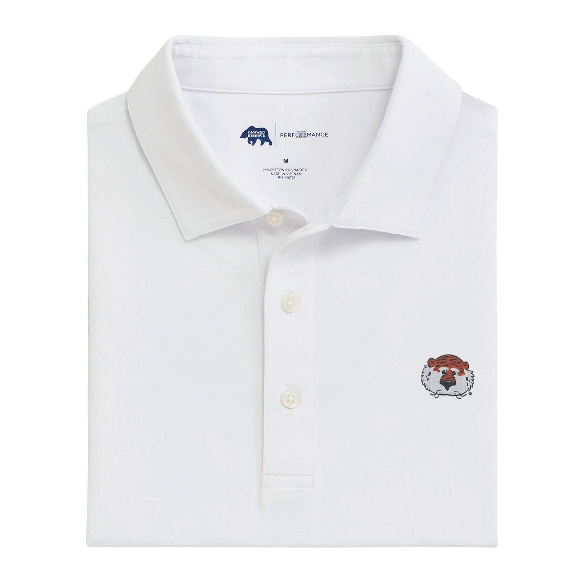 Onward Reserve Auburn Aubie Solid Icon Polo