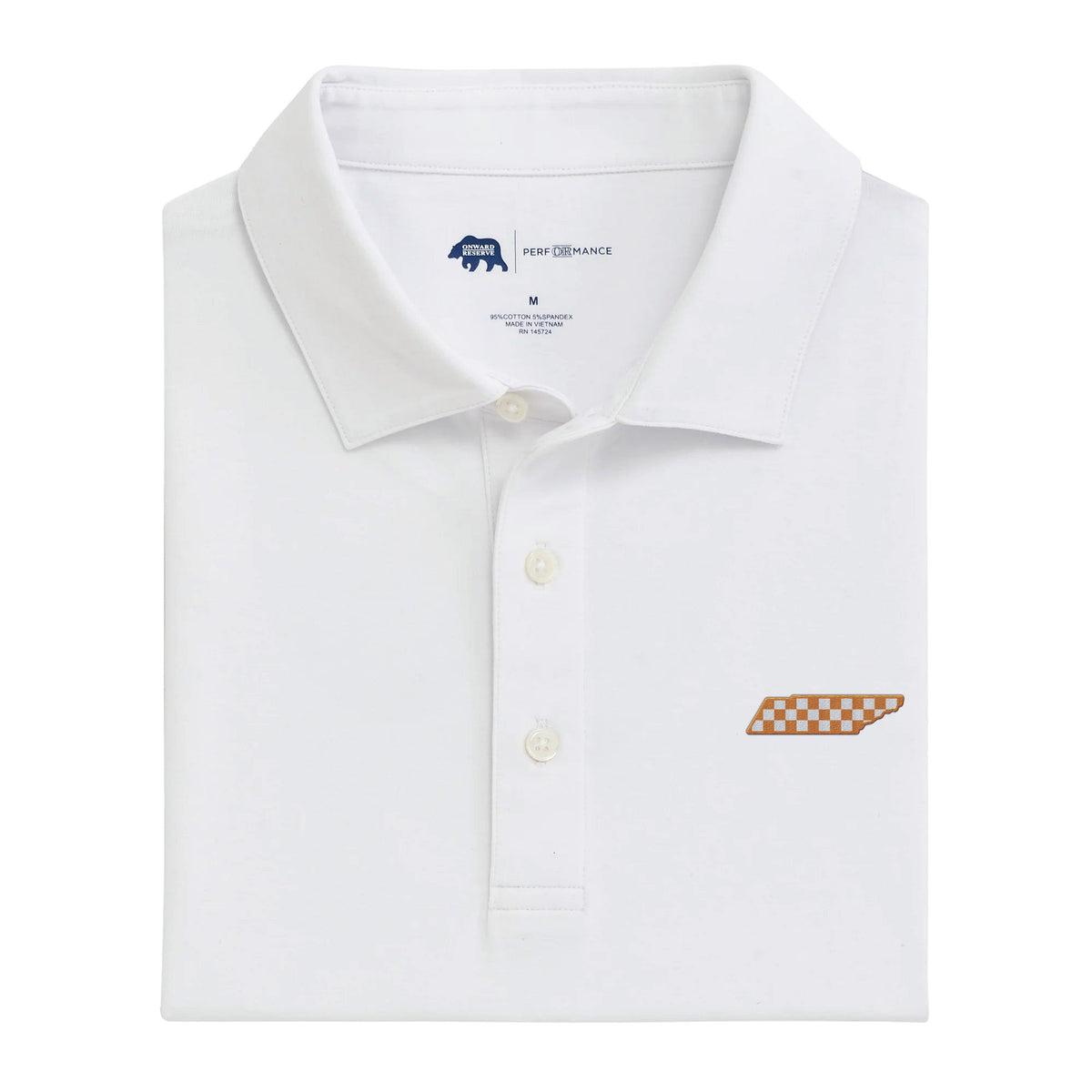 Onward Reserve Tennessee Checkerboard Solid Icon Polo