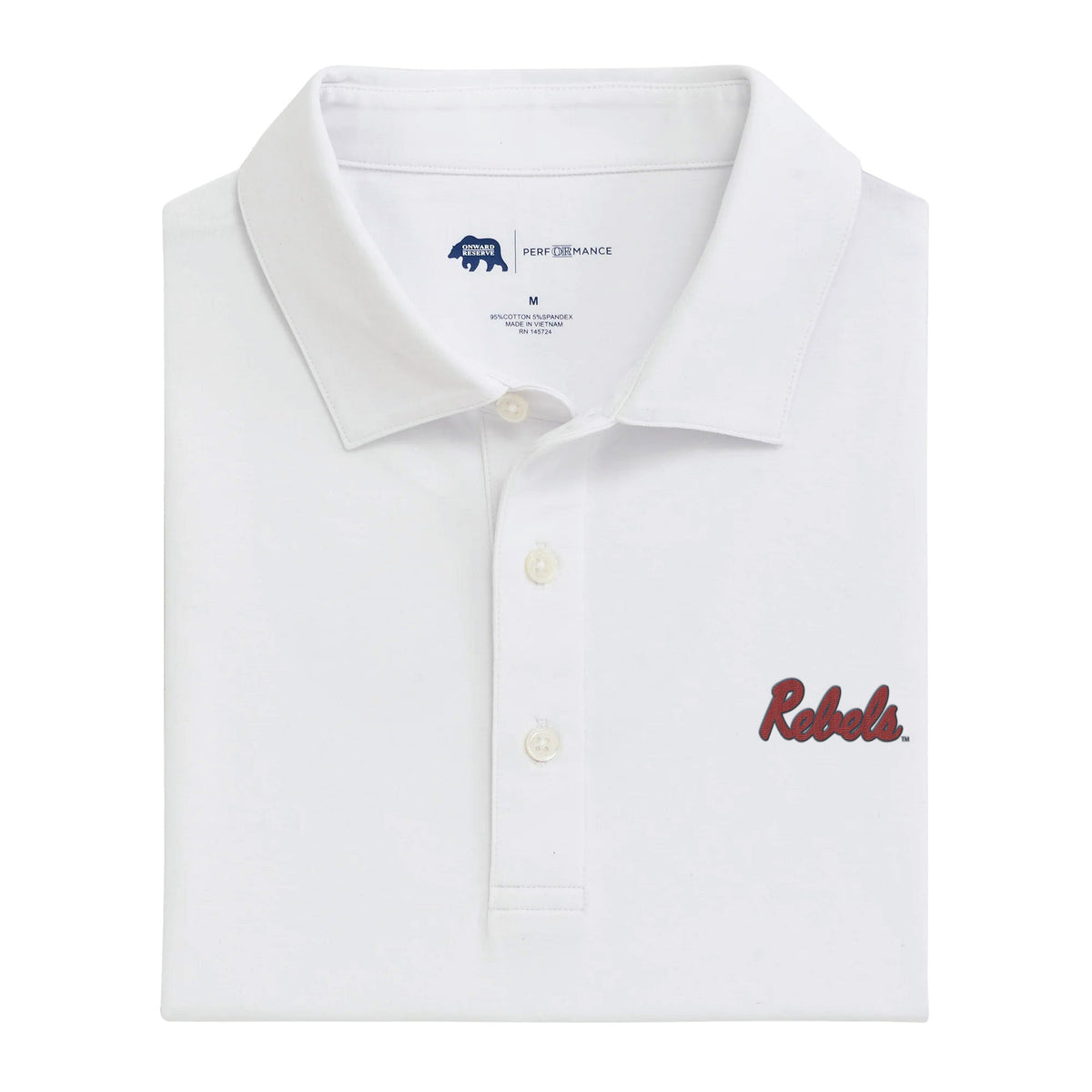 Onward Reserve Ole Miss Rebels Solid Icon Polo