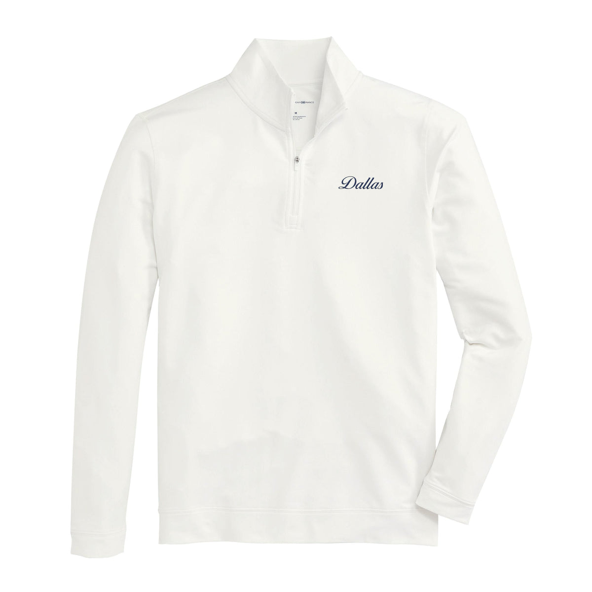 Onward Reserve SMU Dallas Vintage Script Flow Performance 1/4 Zip Pullover