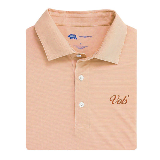 Onward Reserve Tennessee Vols Vintage Script Hairline Stripe Performance Polo