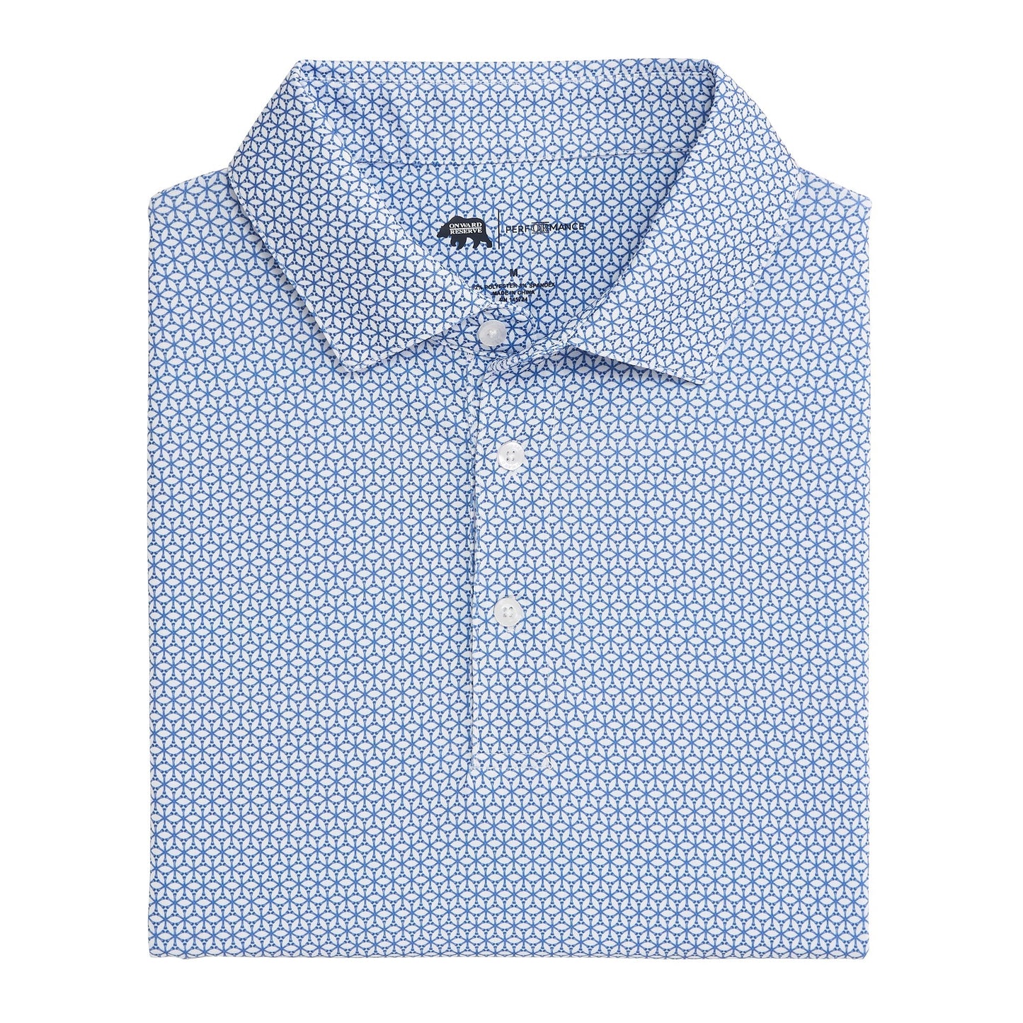 Onward Reserve Out of Office Printed Performance Polo - Naval Academy