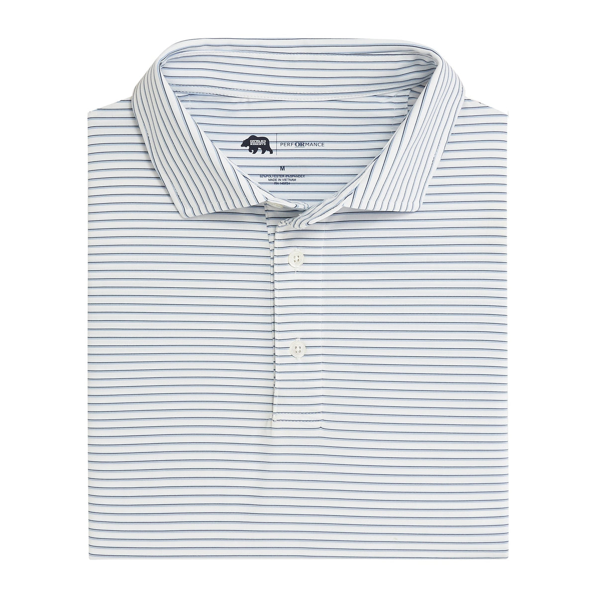 Onward Reserve Scout Stripe Performance Polo - True Navy