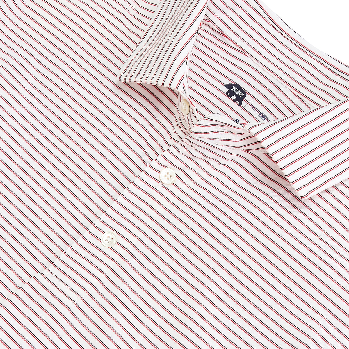 Onward Reserve Scout Stripe Performace Polo - Red