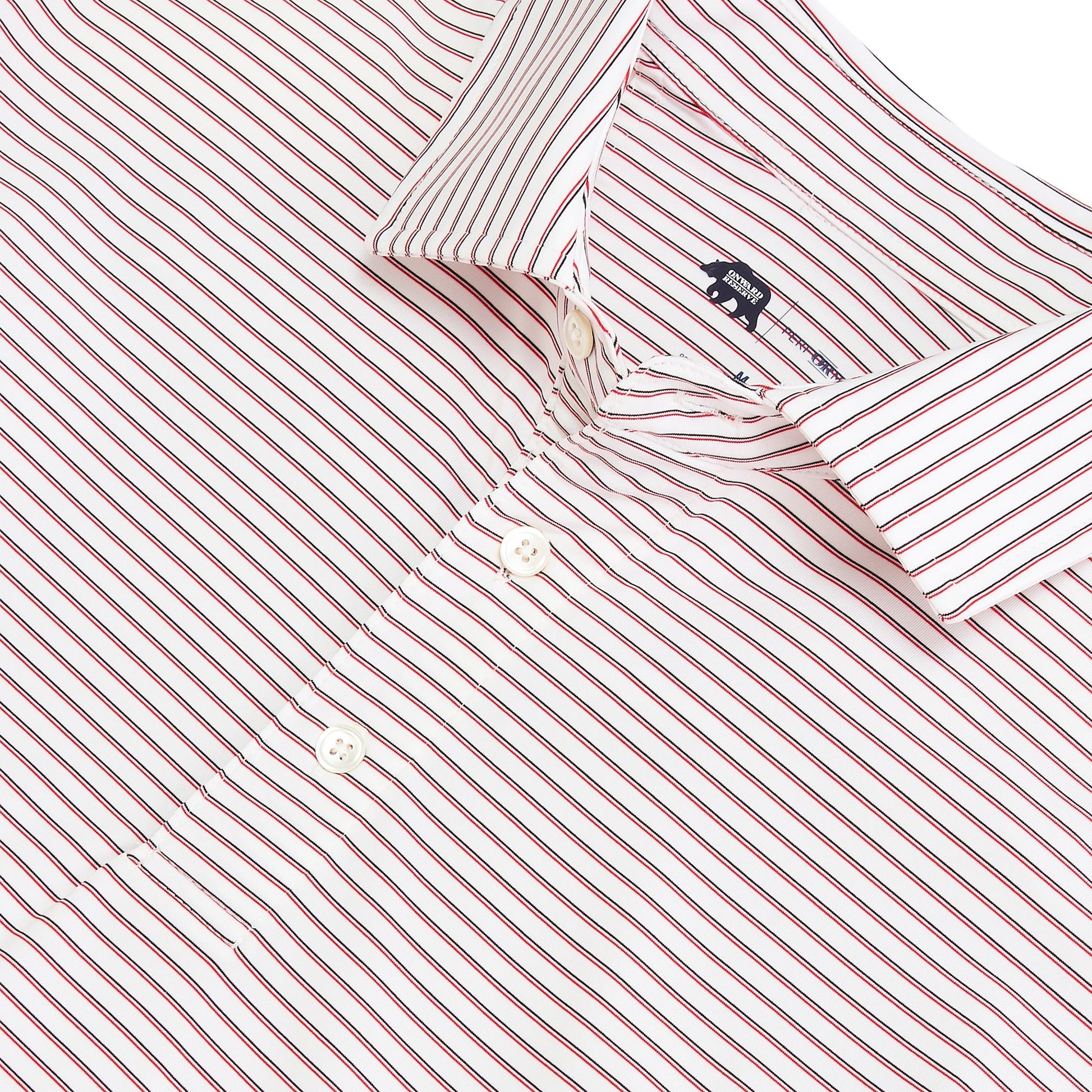 Onward Reserve Scout Stripe Performace Polo - Red