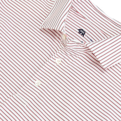Onward Reserve Scout Stripe Performace Polo - Red
