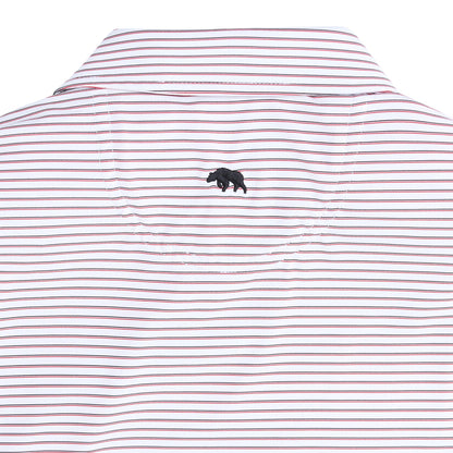 Onward Reserve Scout Stripe Performace Polo - Red