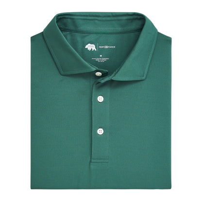 Onward Reserve Solid Performance Pique Polo - Smoke Pine