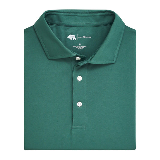 Onward Reserve Solid Performance Pique Polo - Smoke Pine