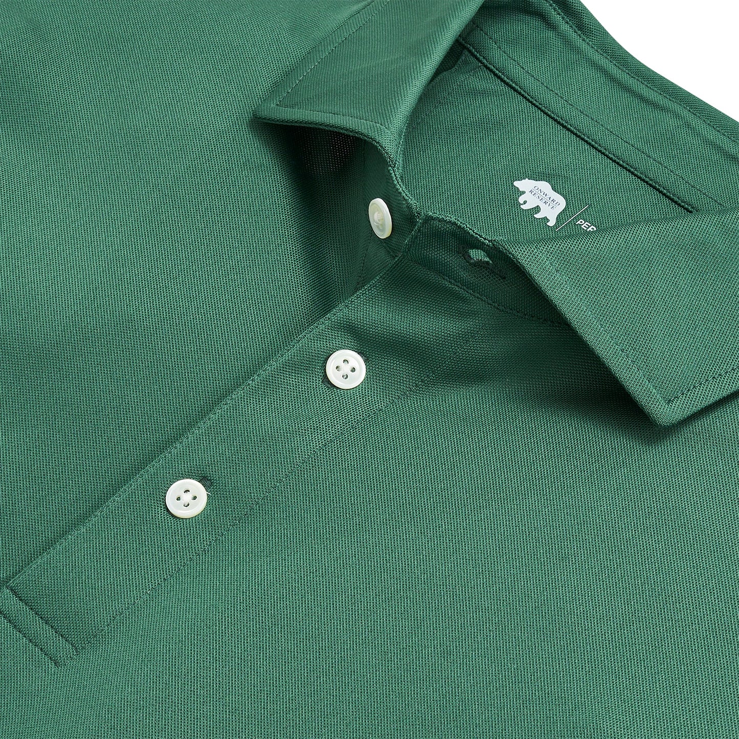 Onward Reserve Solid Performance Pique Polo - Smoke Pine