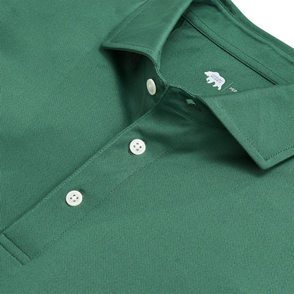 Onward Reserve Solid Performance Pique Polo - Smoke Pine