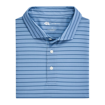 Onward Reserve Tourney Stripe Performance Pique Polo - Endless Sky