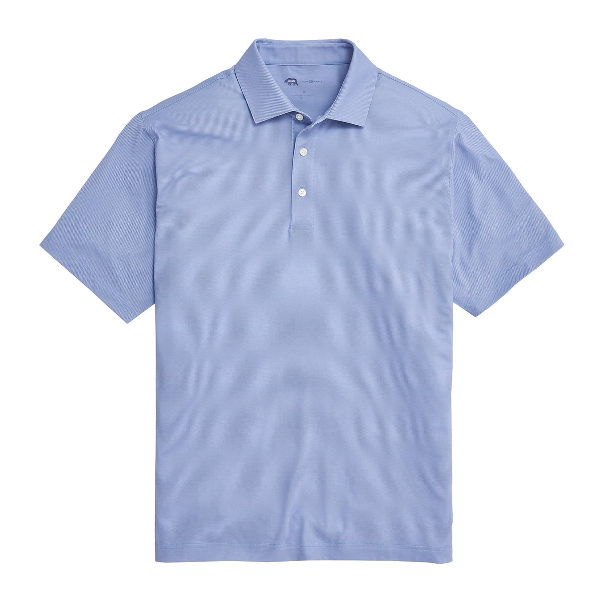 Onward Reserve Hairline Stripe Performance Polo - Cosmic Sky