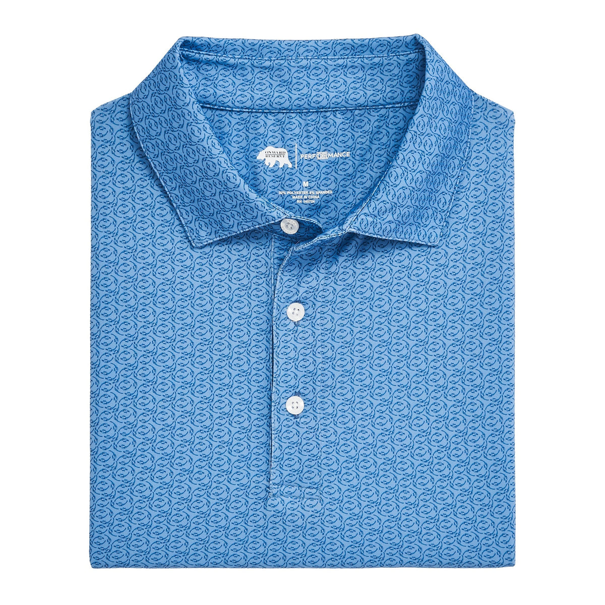 Onward Reserve Bevy Printed Performance Polo - Endless Sky
