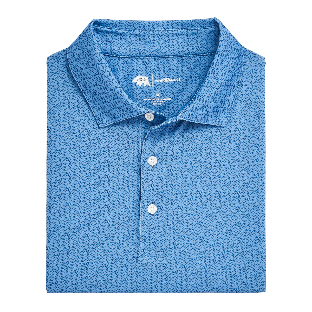 Onward Reserve Bevy Printed Performance Polo - Endless Sky