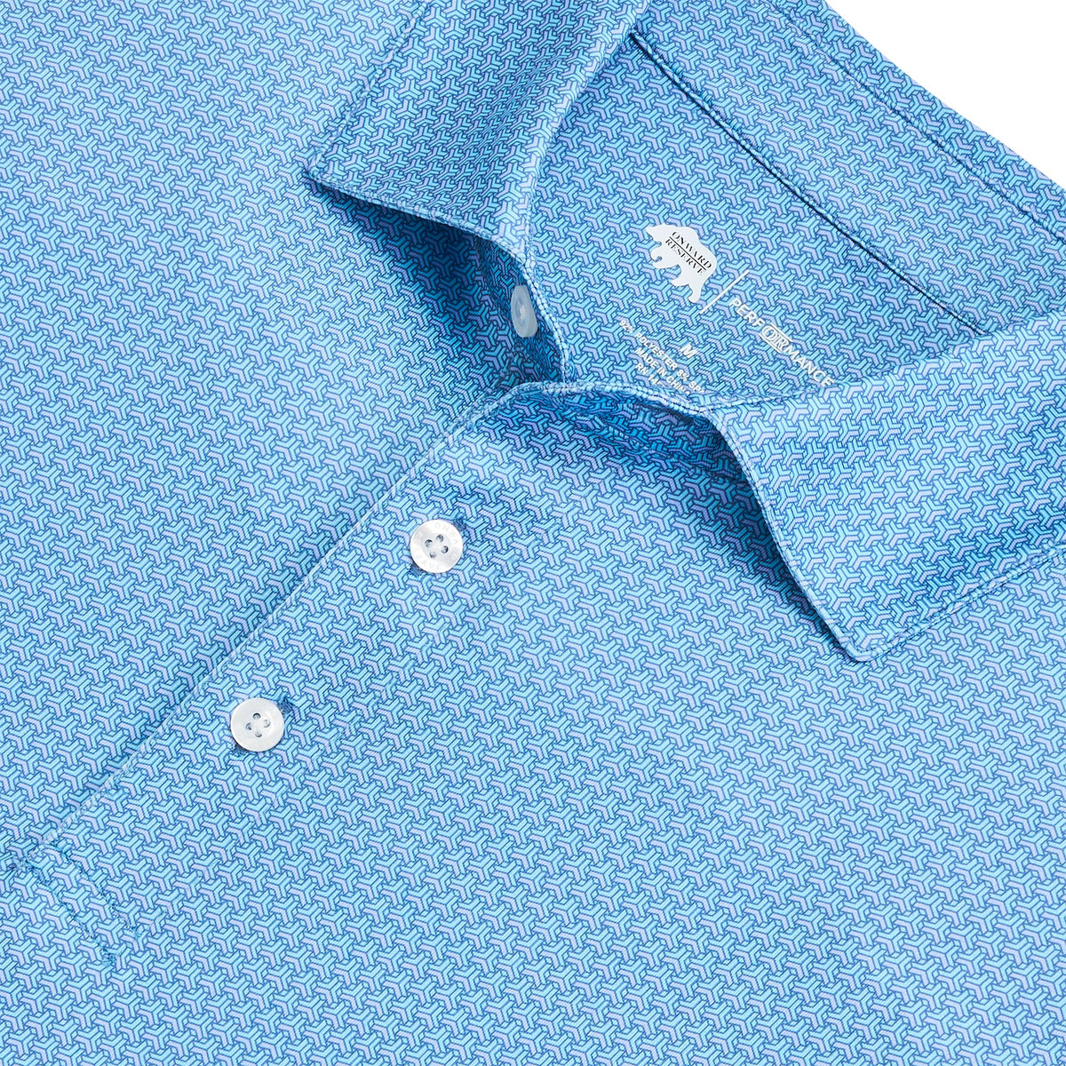 Onward Reserve Bonnie Printed Performance Polo - Cosmic Sky