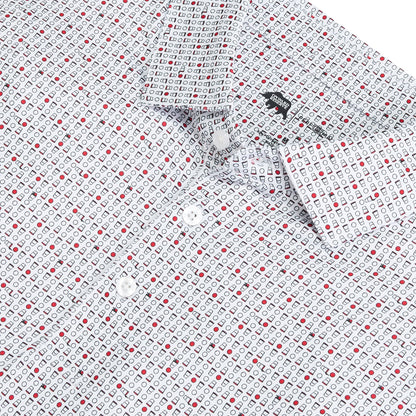 Onward Reserve Tailgate Games Printed Performance Polo - Red