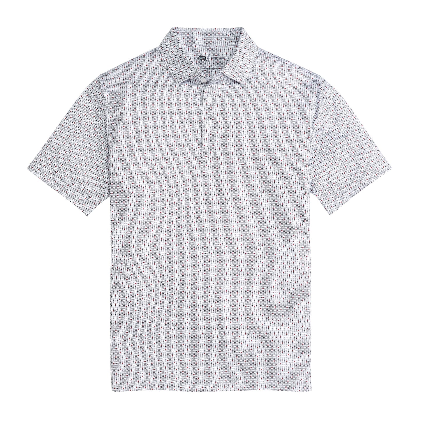 Onward Reserve Tailgate Games Printed Performance Polo - Red