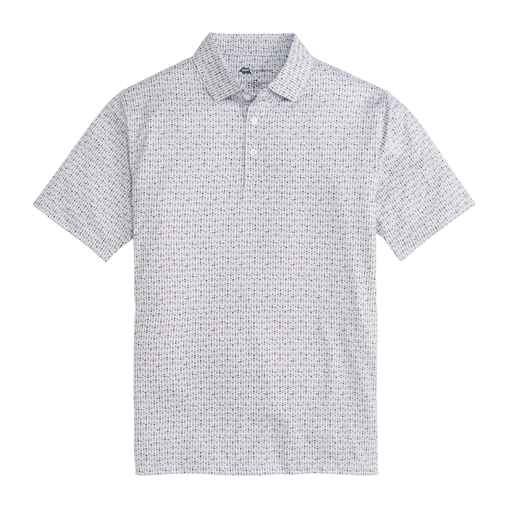 Onward Reserve Tailgate Games Printed Performance Polo - Red