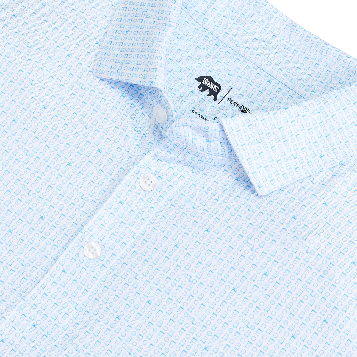 Onward Reserve Tailgate Games Printed Performance Polo - Open Air