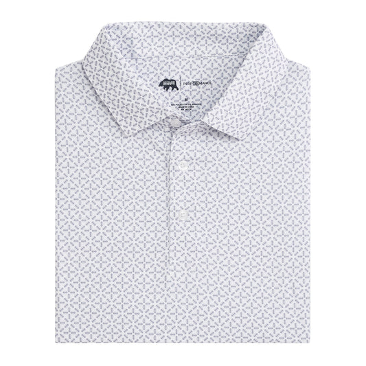Onward Reserve Gameday Printed Performance Polo - White