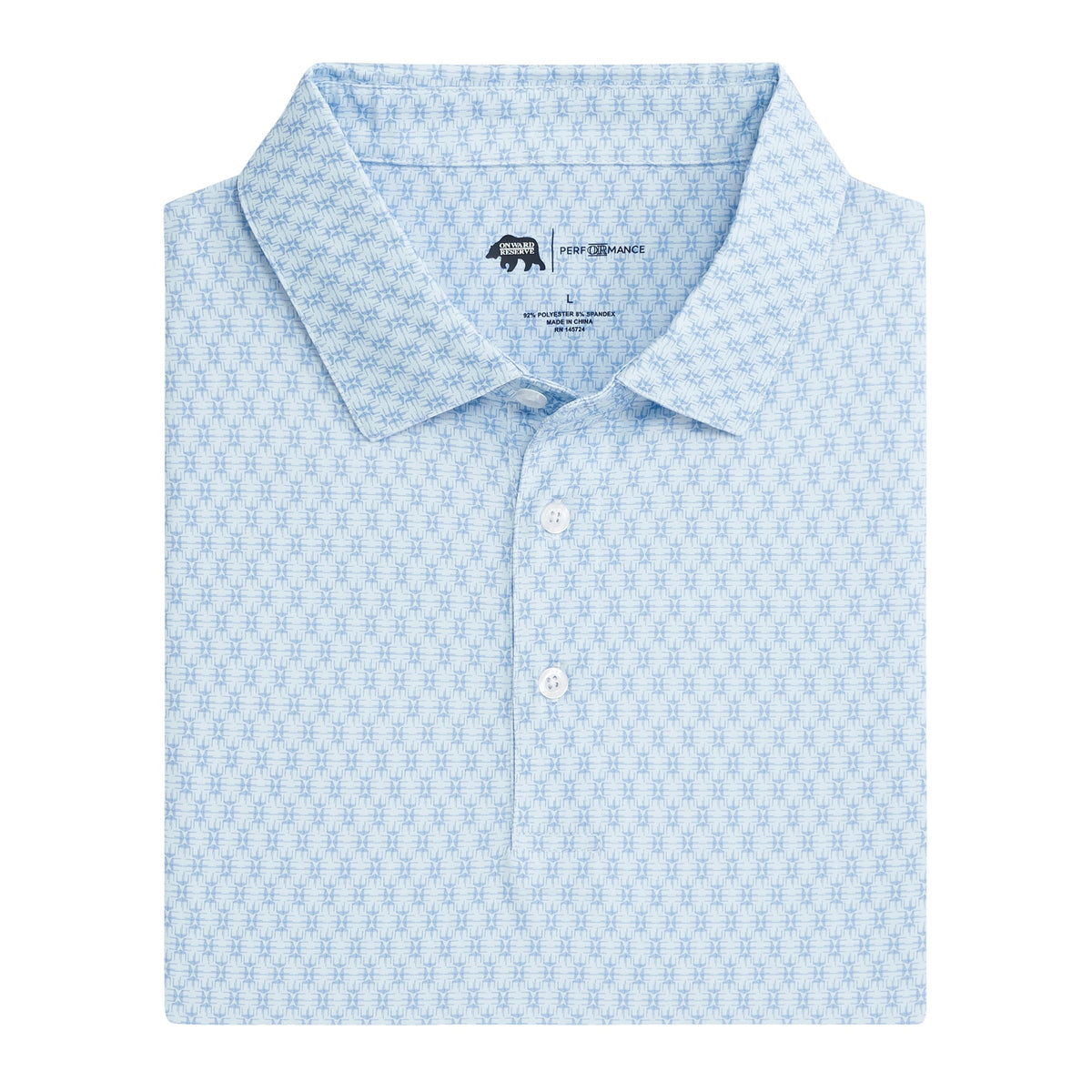 Onward Reserve Tents Printed Performance Polo - Open Air