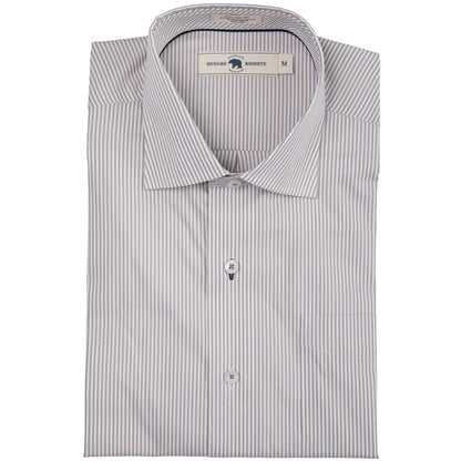 Onward Reserve Dune/White Stripe Tailored Fit Spread Collar Shirt