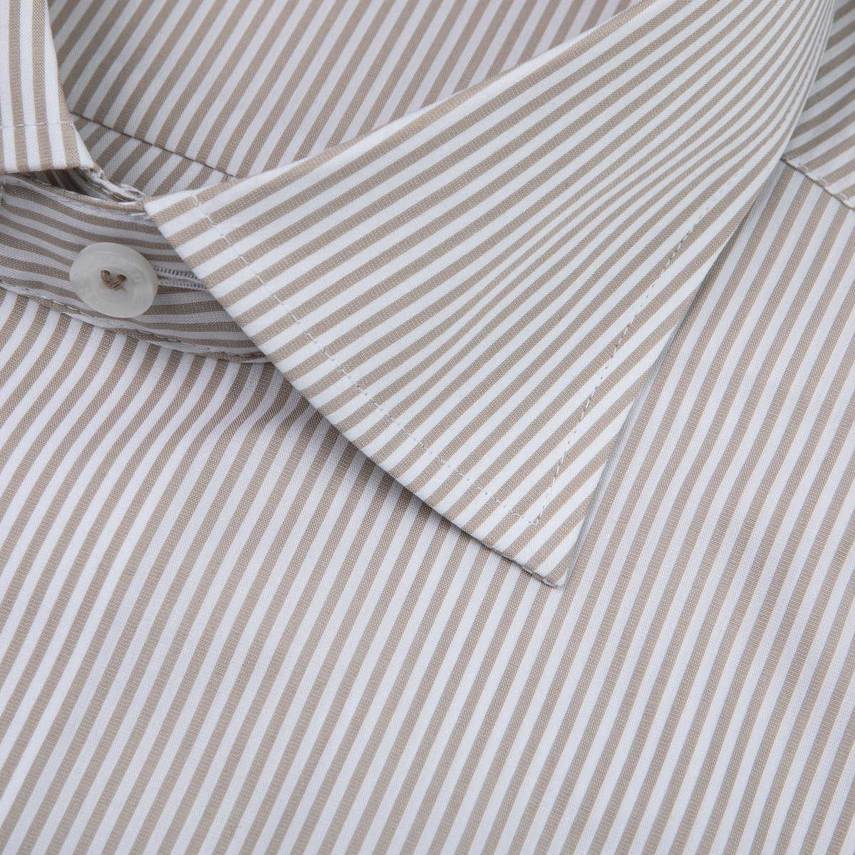 Onward Reserve Dune/White Stripe Tailored Fit Spread Collar Shirt