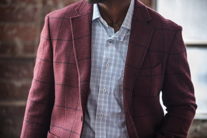Onward Reserve Gannett Tailored Fit Spread Quad Button Down